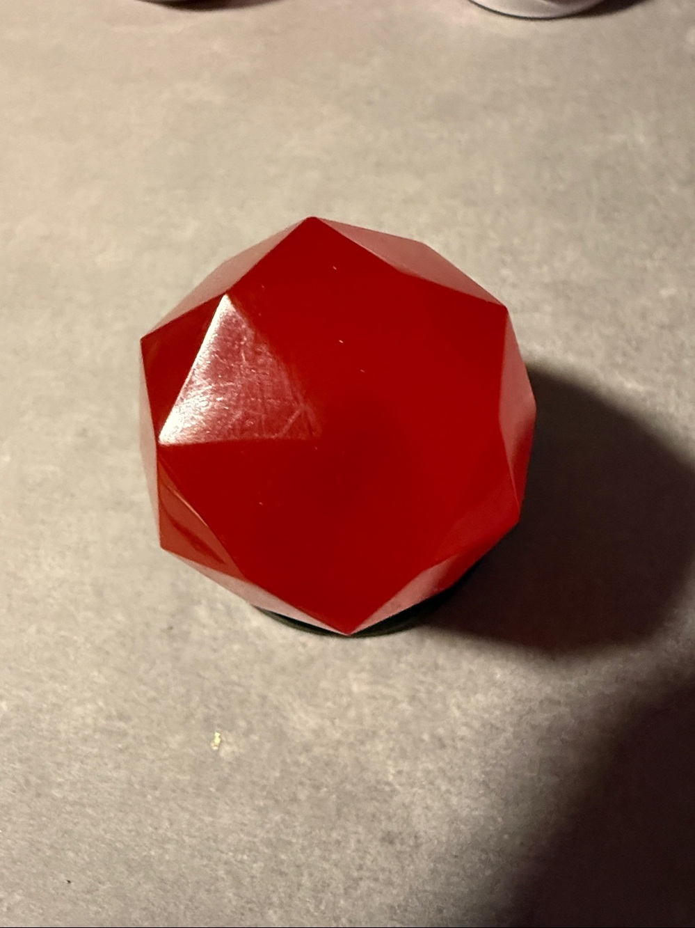 Red Crystal-Shaped  “Pop Socket-like” Phone Grip
